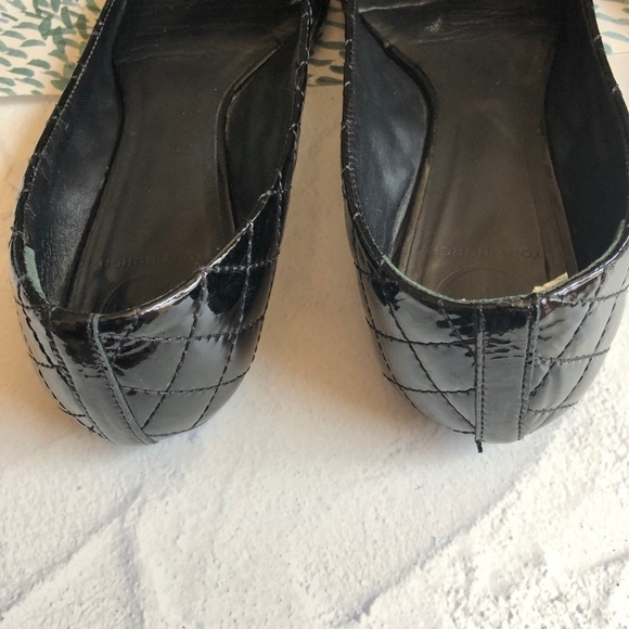 Tory Burch Black Quilted Ballet Flats 7M - Picture 8 of 8